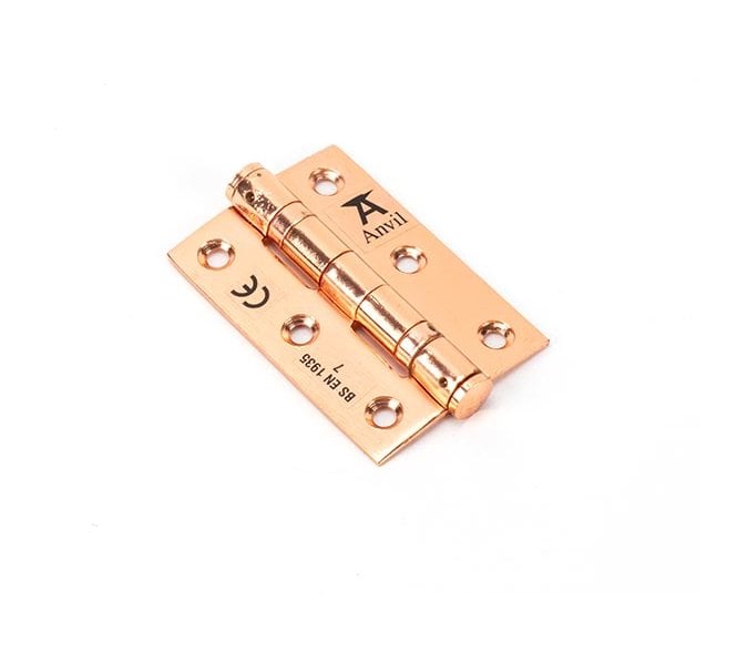 From The Anvil Polished Bronze 75mm Ball Bearing Butt Hinge (Pair)