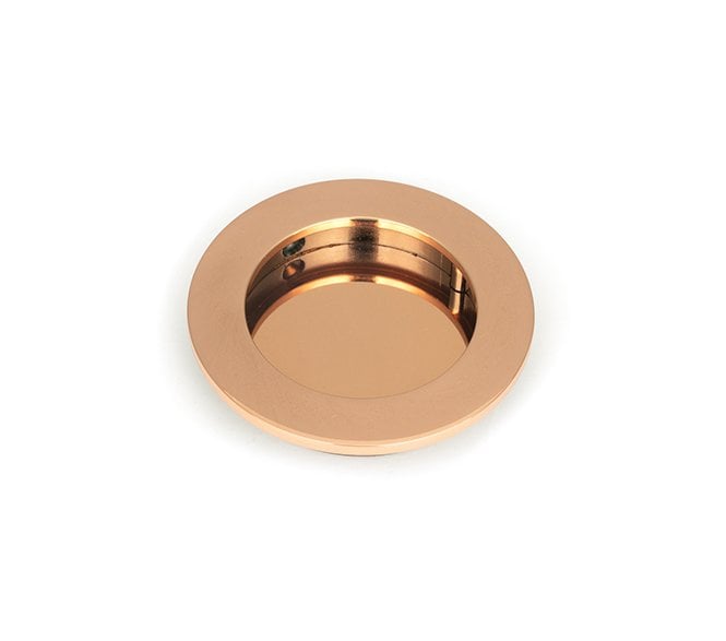From The Anvil Polished Bronze 75mm Plain Round Pull