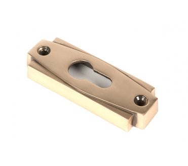From The Anvil Polished Bronze Art Deco Euro Escutcheon