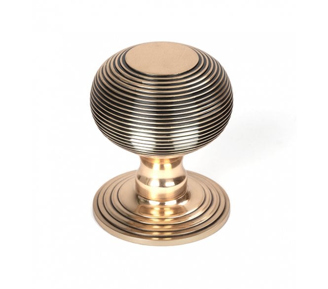 From The Anvil Polished Bronze Beehive Centre Door Knob
