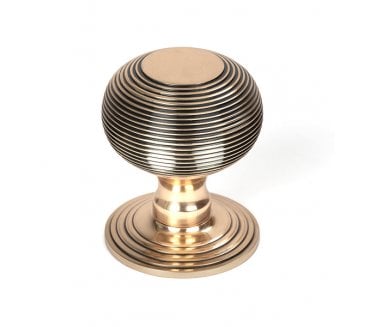 From The Anvil Polished Bronze Beehive Centre Door Knob