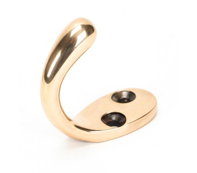 From The Anvil Polished Bronze Celtic Single Robe Hook
