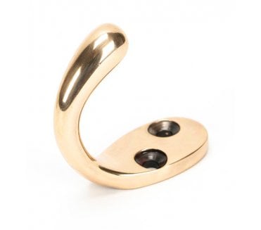From The Anvil Polished Bronze Celtic Single Robe Hook