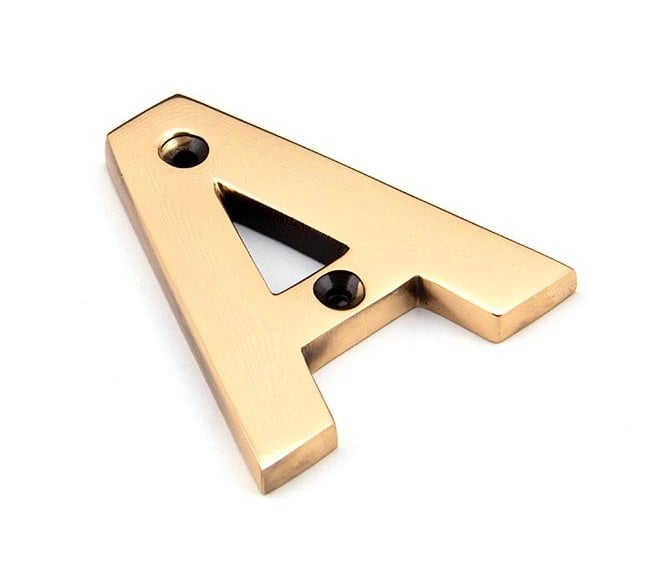 From The Anvil Polished Bronze Letter