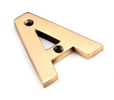 From The Anvil Polished Bronze Letter