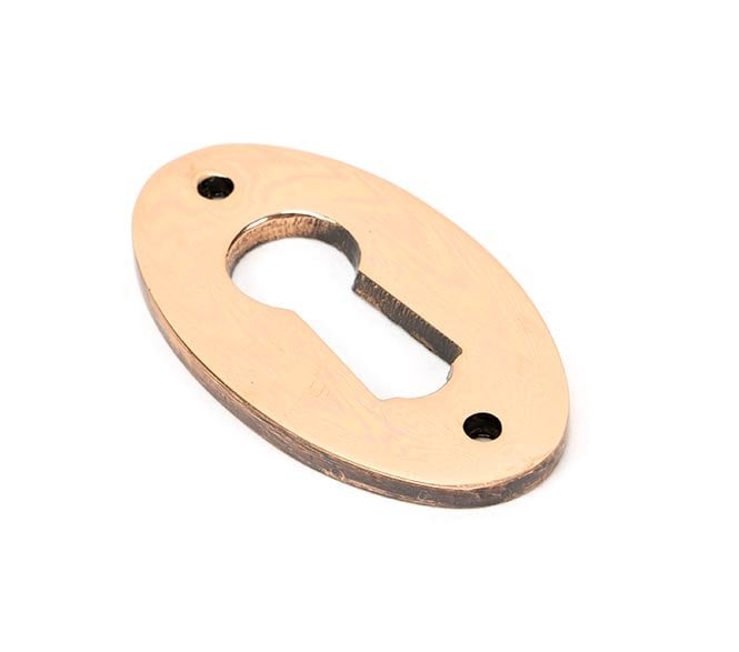 From The Anvil Polished Bronze Oval Escutcheon