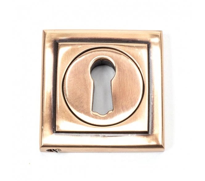 From The Anvil Polished Bronze Round Escutcheon (Square)