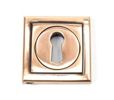 From The Anvil Polished Bronze Round Escutcheon (Square)