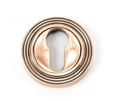 From The Anvil Polished Bronze Round Euro Escutcheon (Beehive)