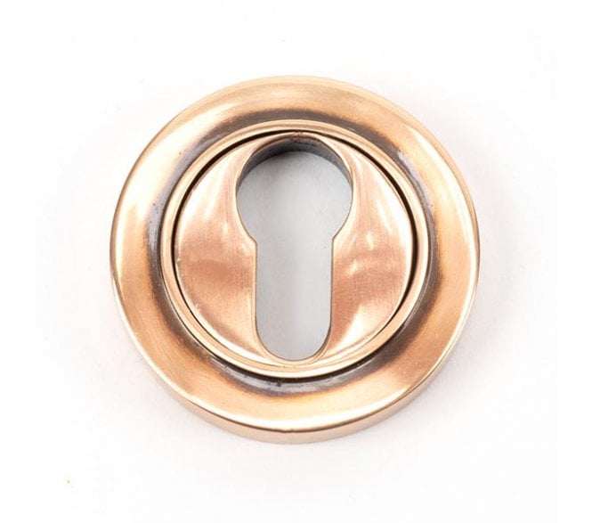 From The Anvil Polished Bronze Round Euro Escutcheon (Plain)