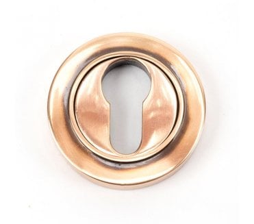 From The Anvil Polished Bronze Round Euro Escutcheon (Plain)