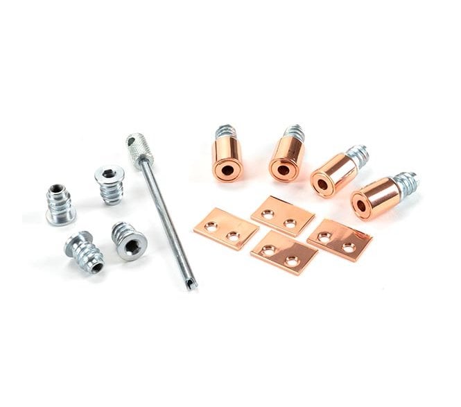 From The Anvil Polished Bronze Secure Stops (Pack of 4)