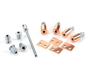 From The Anvil Polished Bronze Secure Stops (Pack of 4)