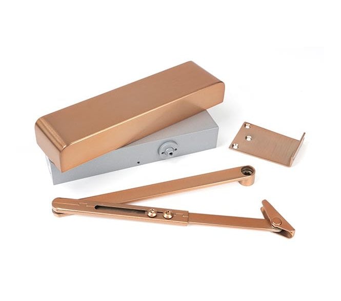From The Anvil Polished Bronze Size 2-5 Door Closer & Cover