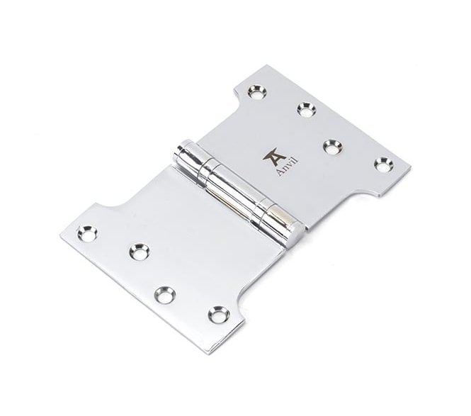From The Anvil Polished Chrome 102x102x150mm Parliament Hinge (Pair)