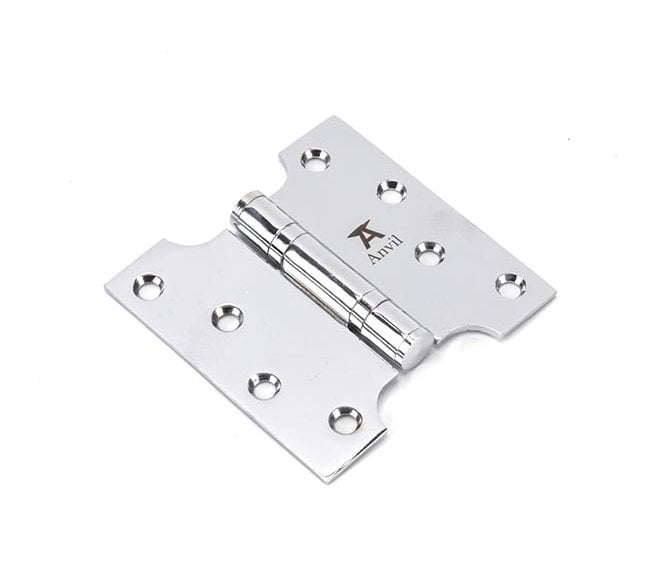 From The Anvil Polished Chrome 102x65x102mm Parliament Hinge (Pair)