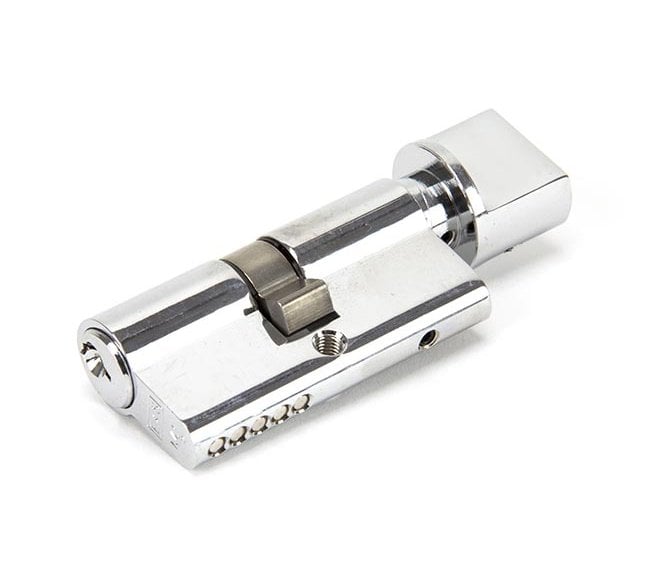 From The Anvil Polished Chrome 30/30 Euro Cylinder/Thumbturn