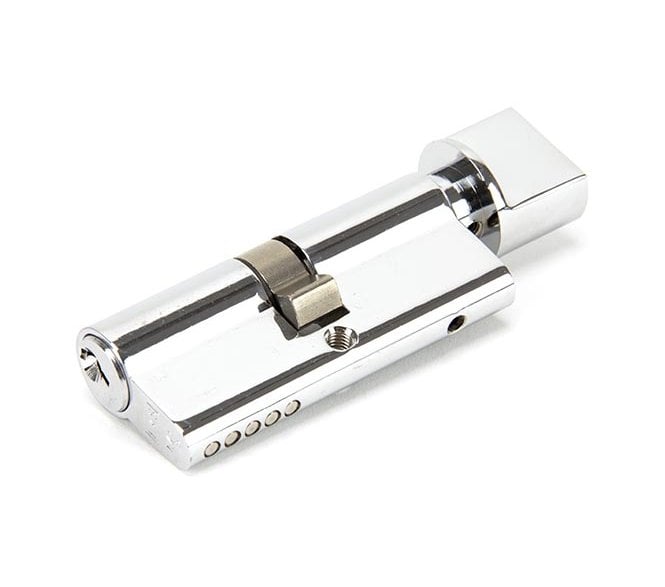 From The Anvil Polished Chrome 35/35 Euro Cylinder/Thumbturn