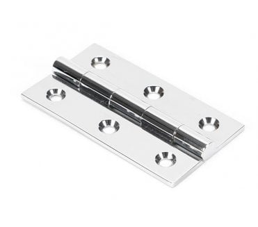 From The Anvil Polished Chrome 64mm Butt Hinge (Pair)