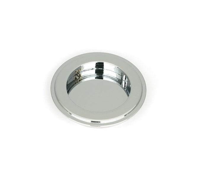 From The Anvil Polished Chrome 75mm Art Deco Round Pull