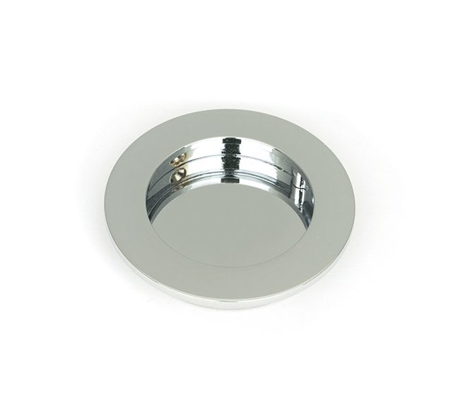From The Anvil Polished Chrome 75mm Plain Round Pull