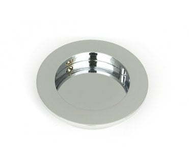 From The Anvil Polished Chrome 75mm Plain Round Pull