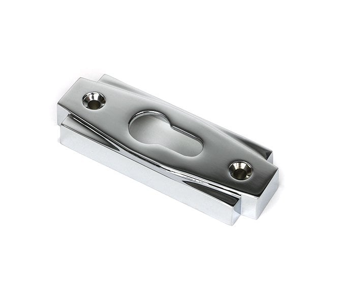 From The Anvil Polished Chrome Art Deco Euro Escutcheon