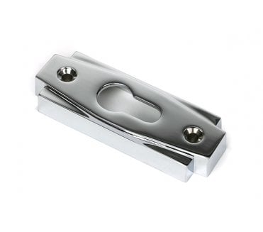 From The Anvil Polished Chrome Art Deco Euro Escutcheon