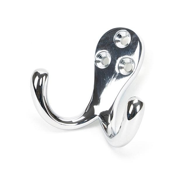 From The Anvil Polished Chrome Celtic Double Robe Hook