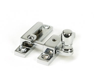 From The Anvil Polished Chrome Mushroom Quadrant Fastener - Narrow