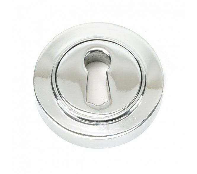 From The Anvil Polished Chrome Round Escutcheon (Plain)