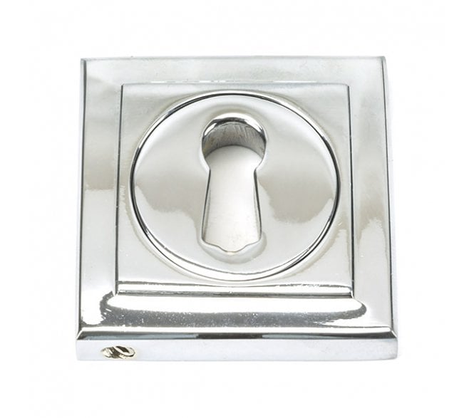 From The Anvil Polished Chrome Round Escutcheon (Square)