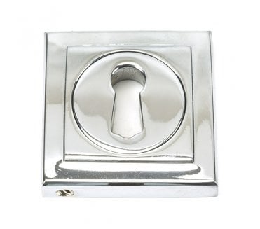 From The Anvil Polished Chrome Round Escutcheon (Square)
