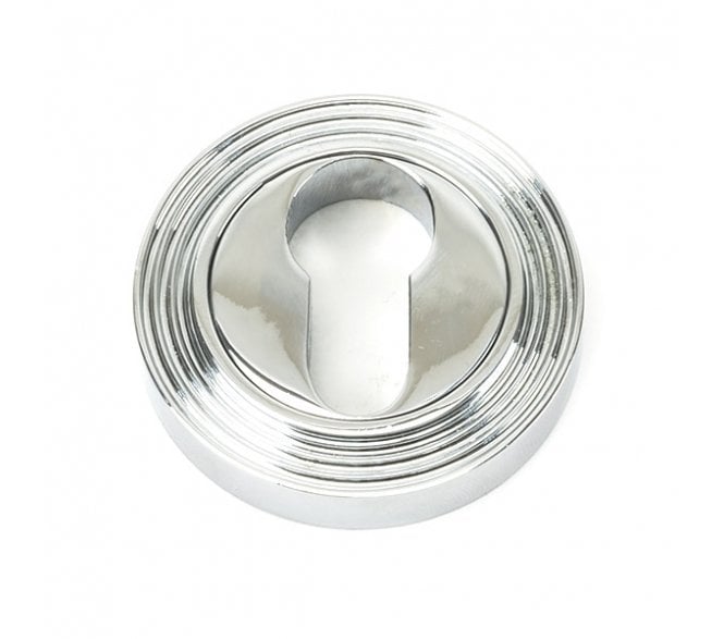 From The Anvil Polished Chrome Round Euro Escutcheon (Beehive)