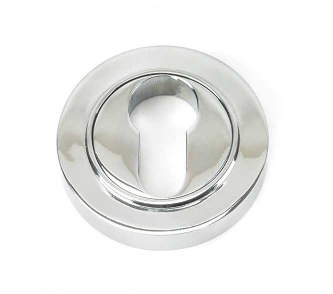 From The Anvil Polished Chrome Round Euro Escutcheon (Plain)