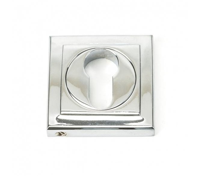 From The Anvil Polished Chrome Round Euro Escutcheon (Square)