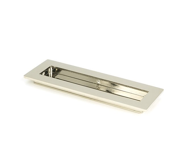 From The Anvil Polished Nickel 175mm Plain Rectangular Pull
