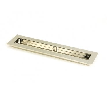 From The Anvil Polished Nickel 250mm Plain Rectangular Pull