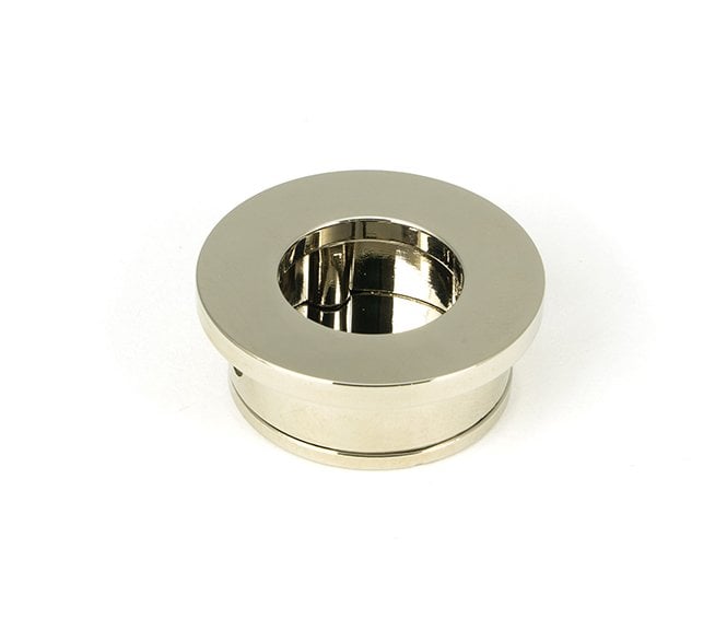 From The Anvil Polished Nickel 34mm Round Finger Edge Pull