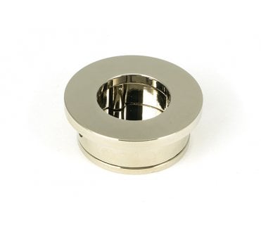 From The Anvil Polished Nickel 34mm Round Finger Edge Pull