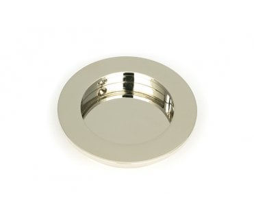 From The Anvil Polished Nickel 75mm Plain Round Pull