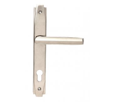 From The Anvil Polished Nickel Art Deco Slimline Lever Espag. Lock Set