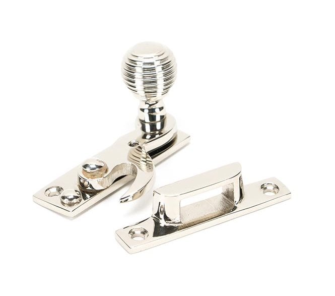 From The Anvil Polished Nickel Beehive Sash Hook Fastener
