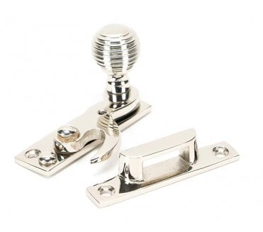 From The Anvil Polished Nickel Beehive Sash Hook Fastener