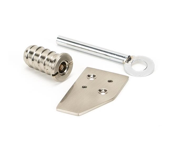 From The Anvil Polished Nickel Key-Flush Sash Stop
