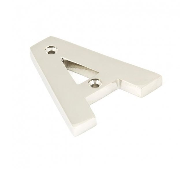From The Anvil Polished Nickel Letter