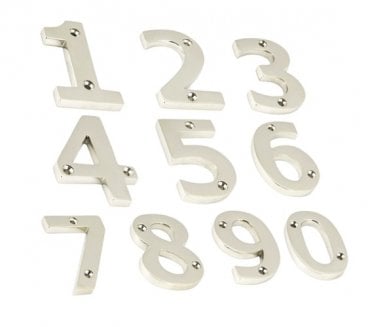 From The Anvil Polished Nickel Numeral