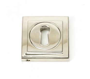 From The Anvil Polished Nickel Round Escutcheon (Square)