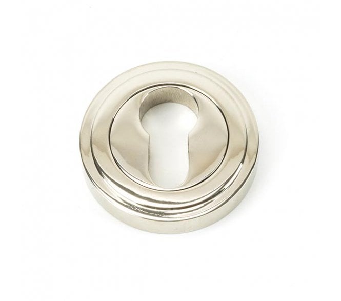 From The Anvil Polished Nickel Round Euro Escutcheon (Art Deco)