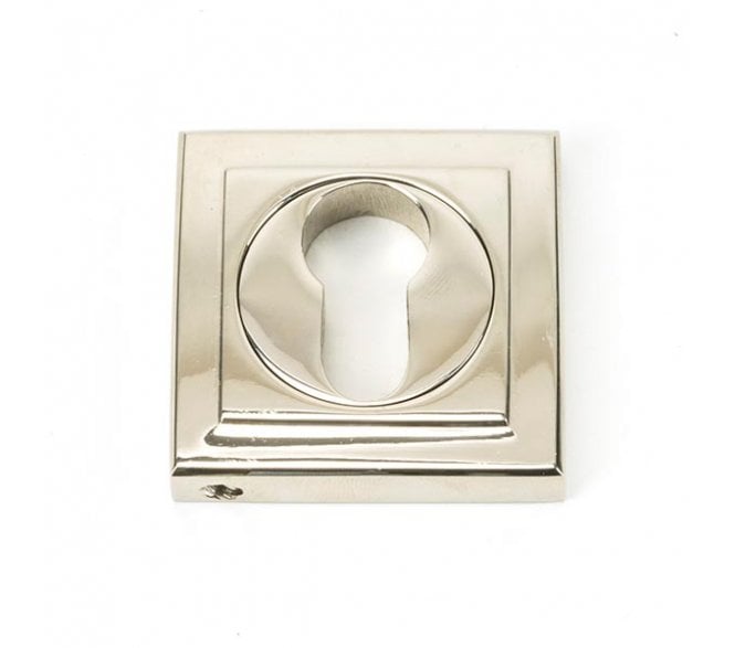 From The Anvil Polished Nickel Round Euro Escutcheon (Square)